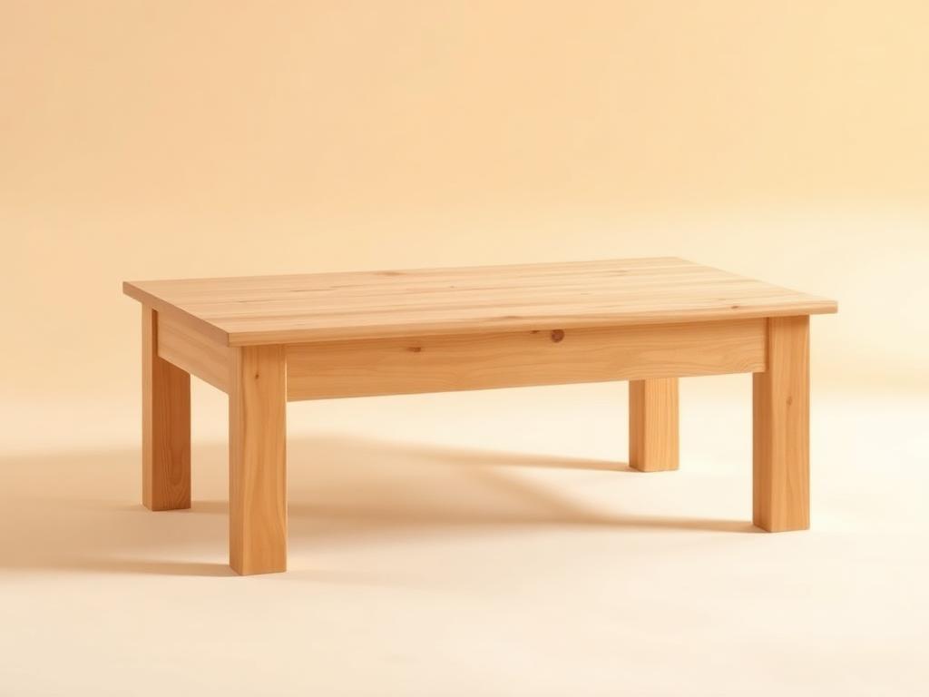 Beginner Coffee Table — finished build preview