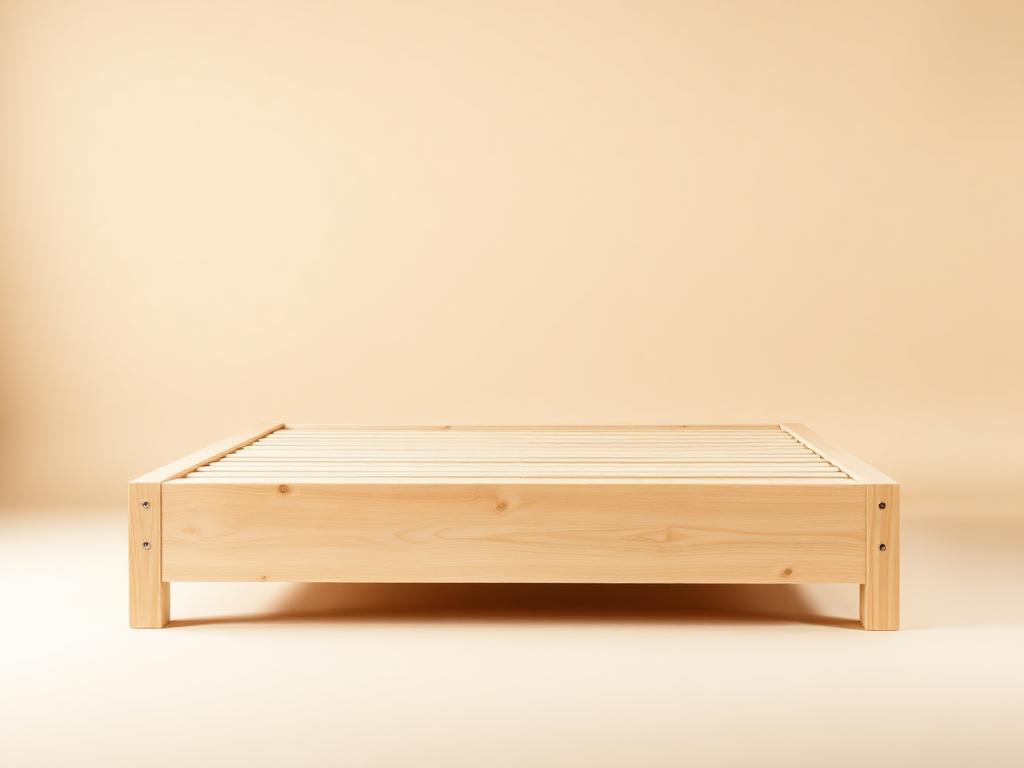 Simple Platform Bed — finished build preview